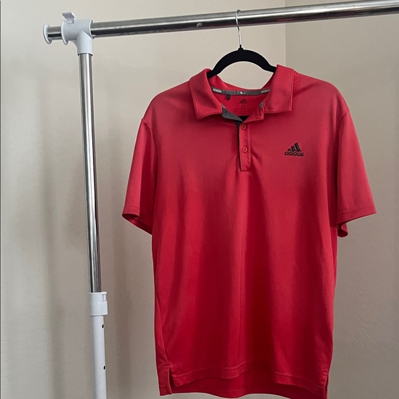 Adidas women’s salmon (pink) Polo Shirt - Picture 1 of 2